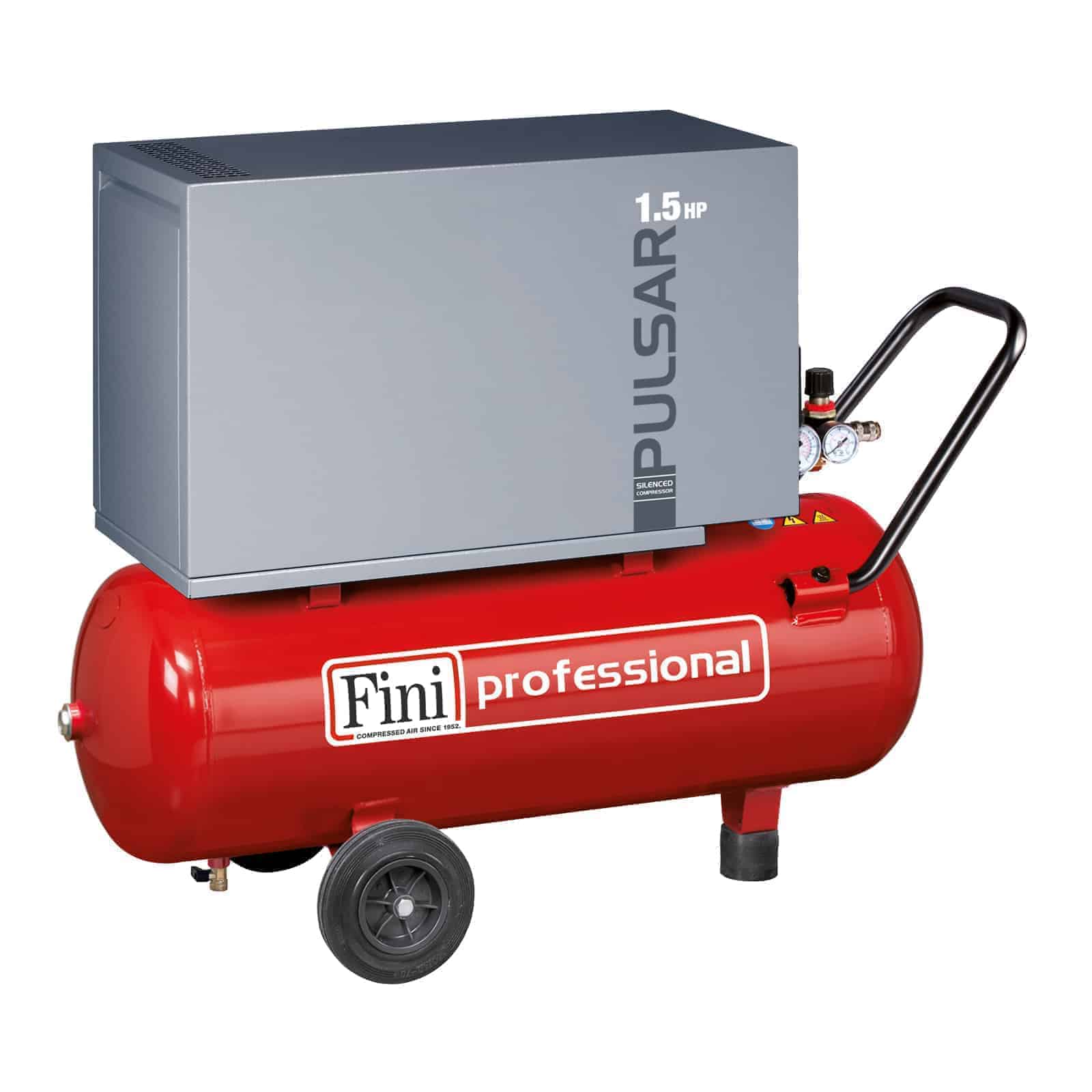 Pulsar/S 160M-50 Compressore silenziato professionale coassiale lubrificato, completo di serbatoio.